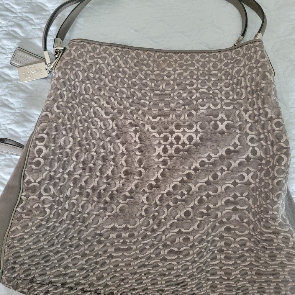 Grey Coach bag